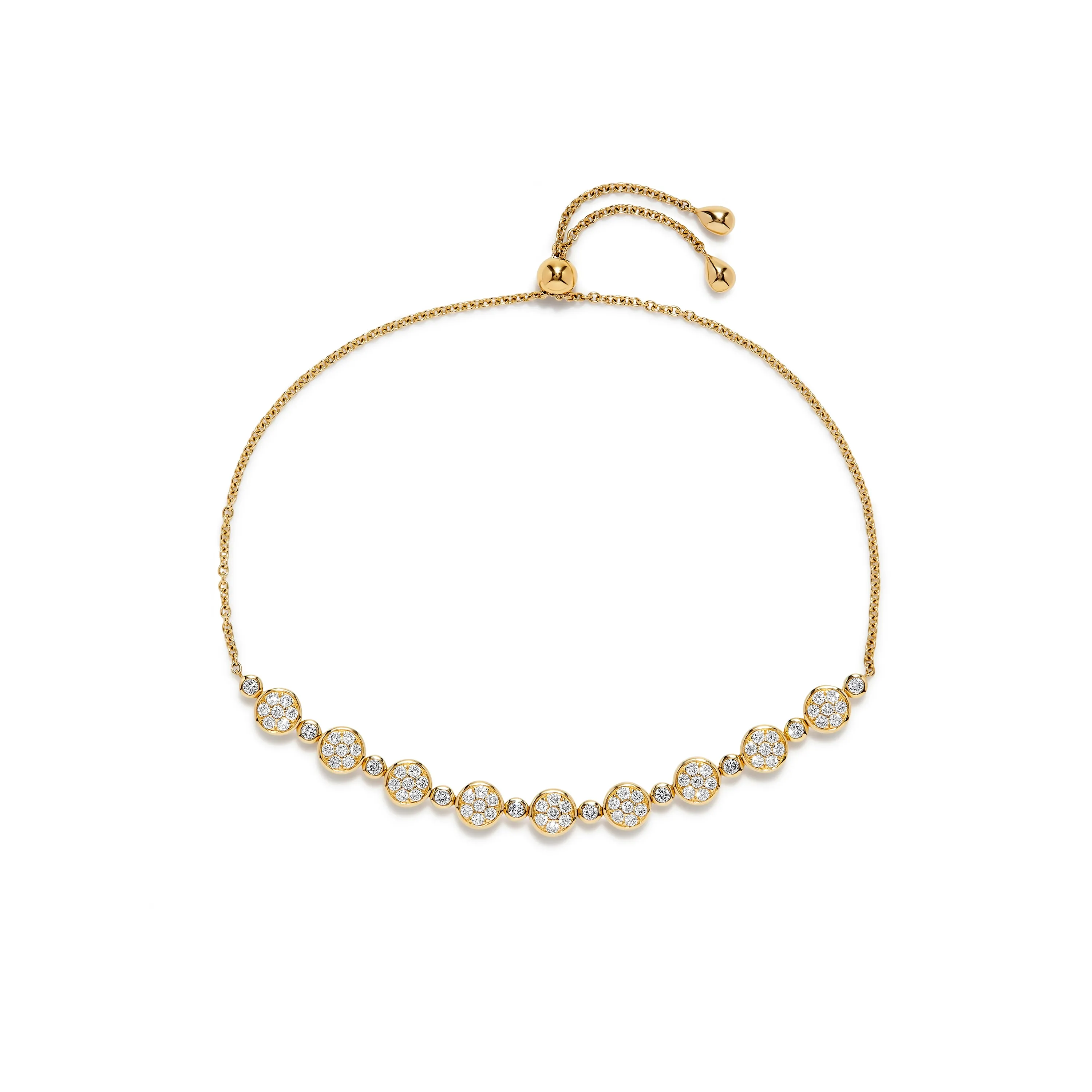 Bolo Bracelet in Yellow Gold with Diamonds sold by Promise By Effy