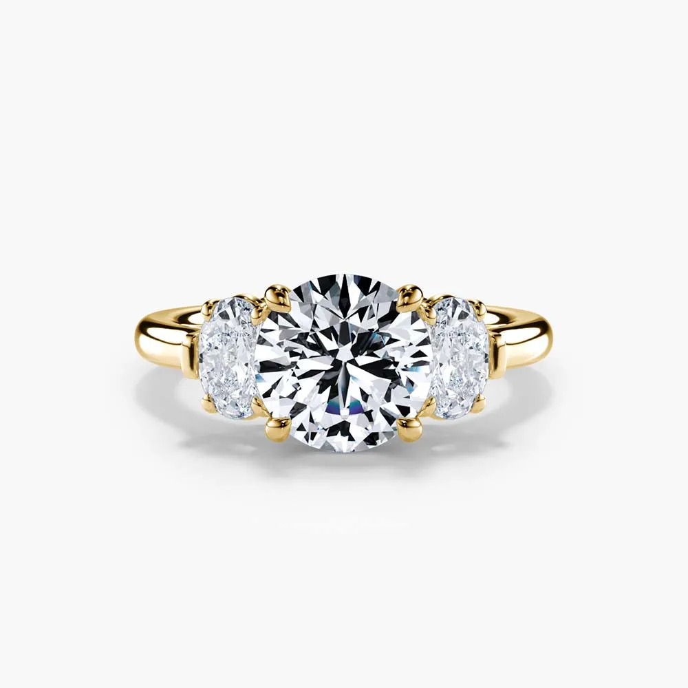 The Oval Three Stone Lab Diamond Engagement Ring sold by Promise By Effy product image thumbnail 4