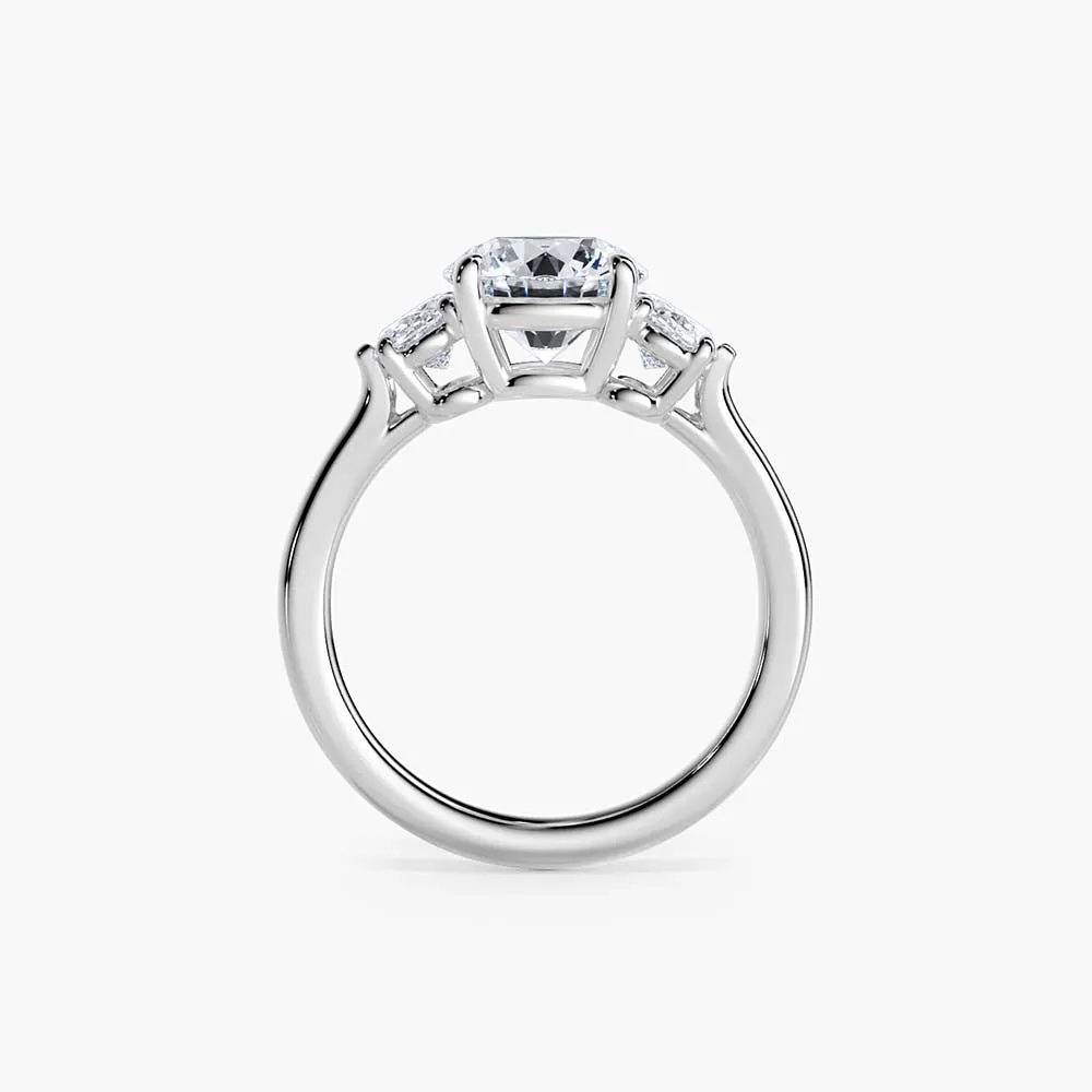The Oval Three Stone Lab Diamond Engagement Ring sold by Promise By Effy product image thumbnail 3