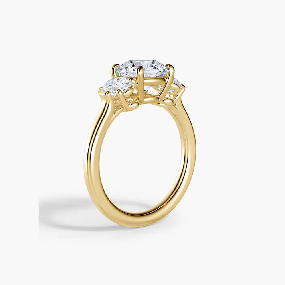 The Oval Three Stone Lab Diamond Engagement Ring sold by Promise By Effy product image thumbnail 5