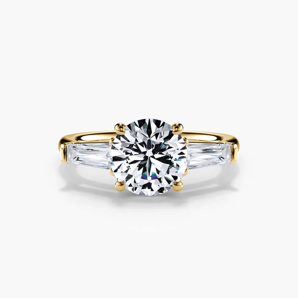 The Tapered Baguette Three Stone Lab Diamond Engagement Ring sold by Promise By Effy product image thumbnail 4