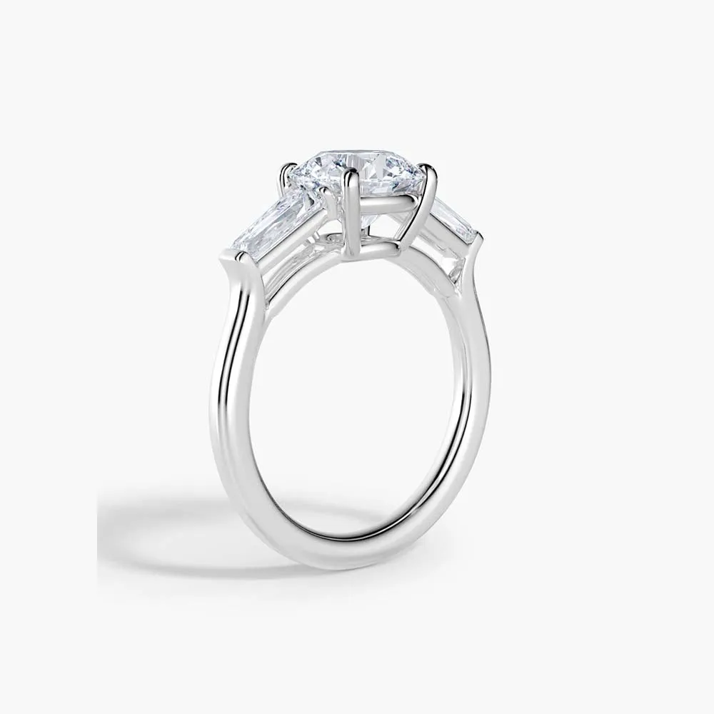 The Tapered Baguette Three Stone Lab Diamond Engagement Ring sold by Promise By Effy product image thumbnail 2