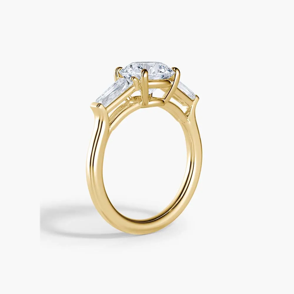 The Tapered Baguette Three Stone Lab Diamond Engagement Ring sold by Promise By Effy product image thumbnail 5