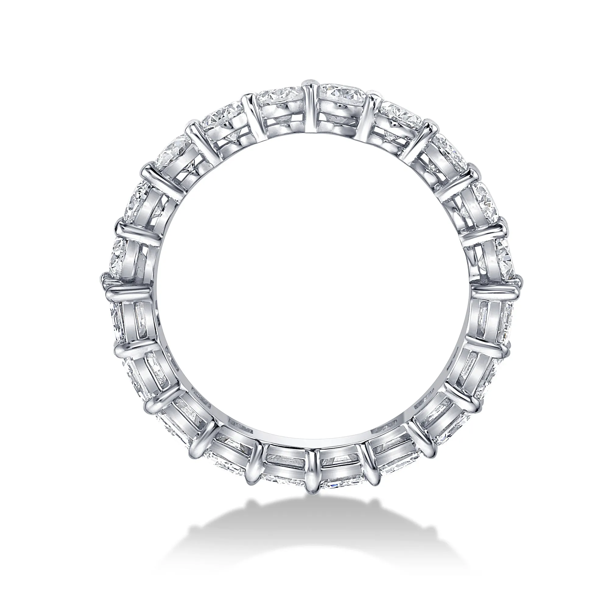 Half & Half Eternity Band with Emerald and Round Cut Diamonds sold by Promise By Effy product image thumbnail 2