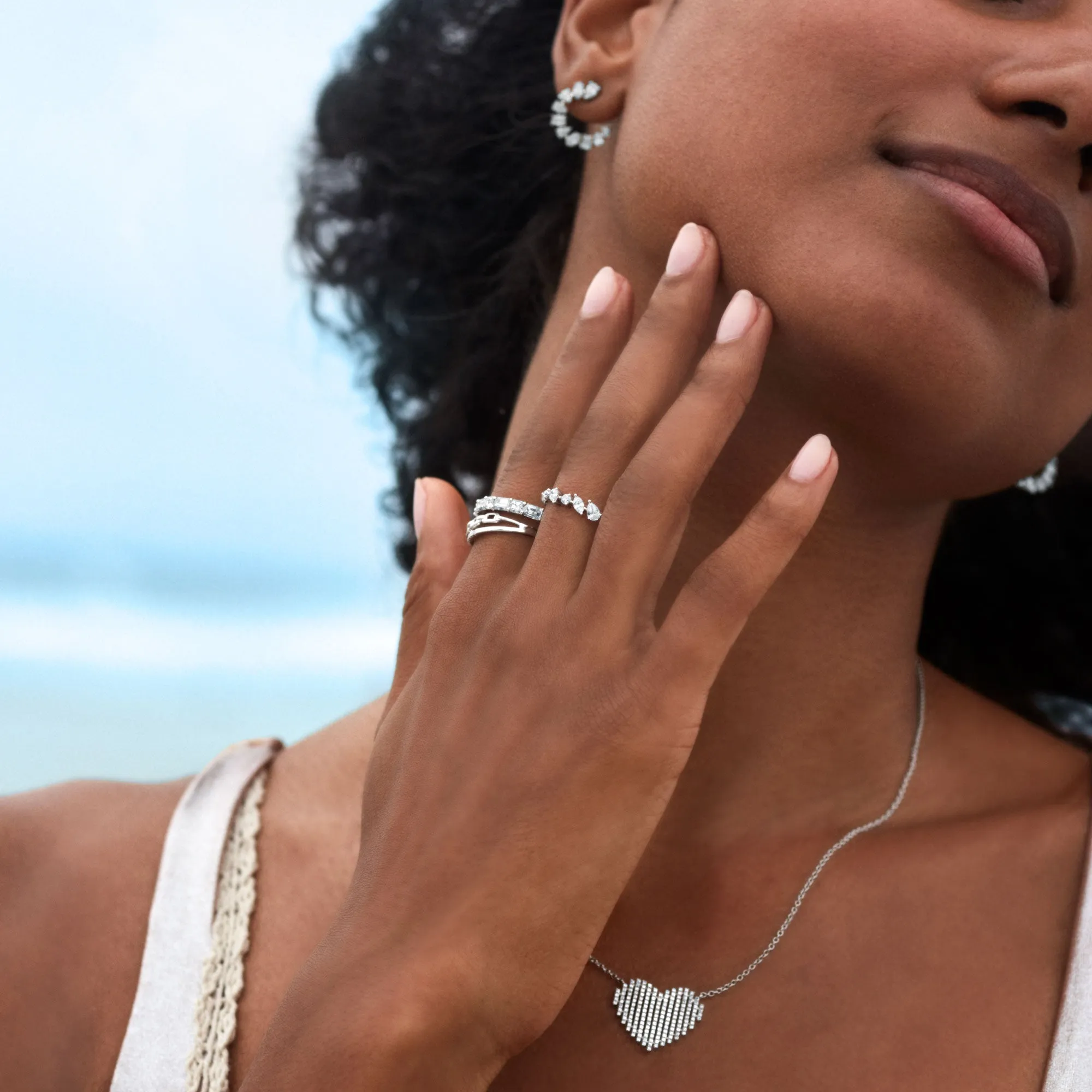 Mixed Shape Ring in White Gold with Diamond sold by Promise By Effy product image thumbnail 2