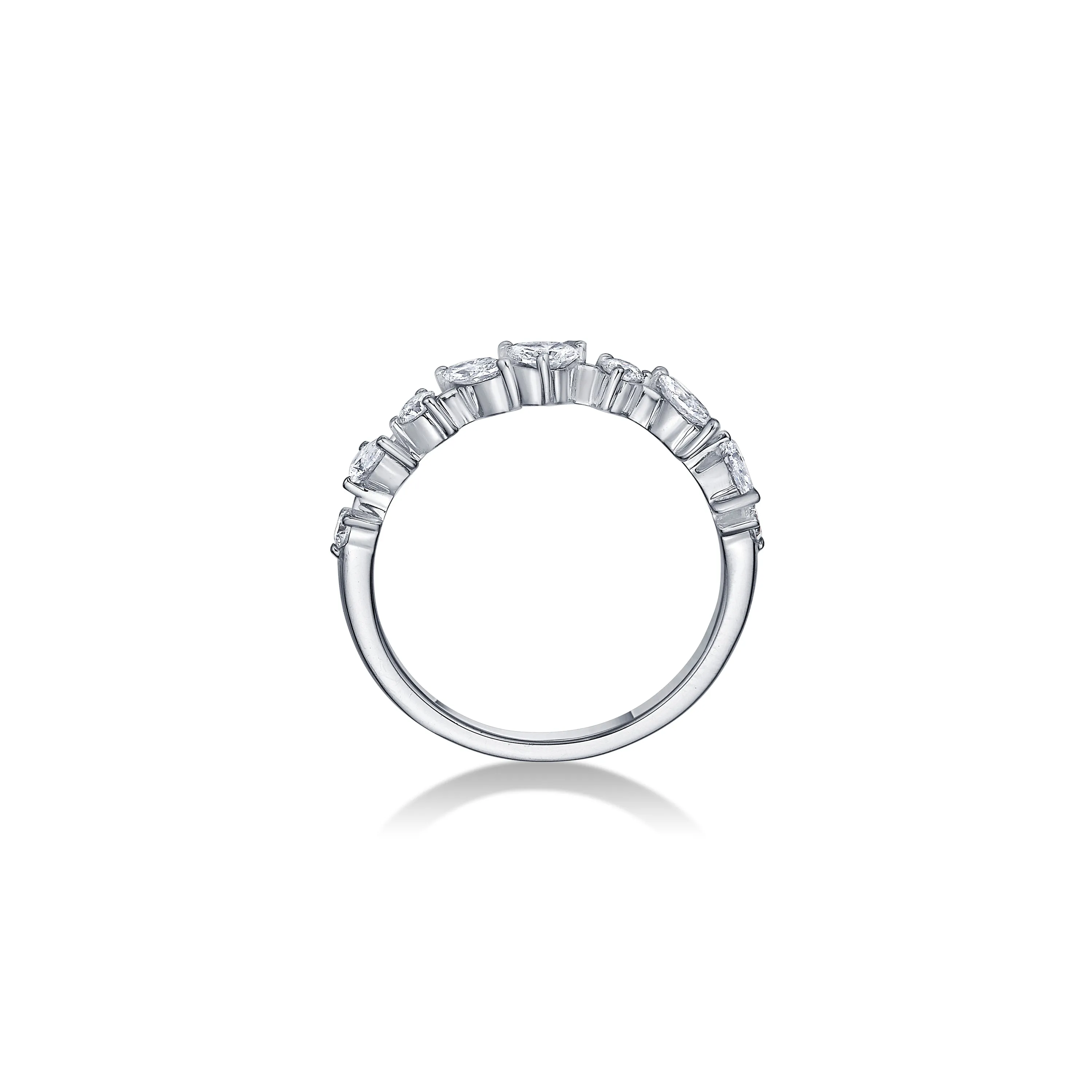 Mixed Shape Ring in White Gold with Diamond sold by Promise By Effy product image thumbnail 4
