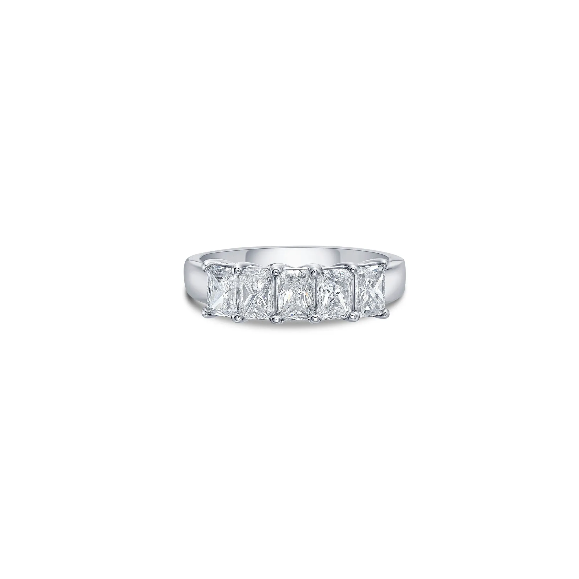 Five Stone Classic Band with Radiant Cut Lab Diamonds sold by Promise By Effy