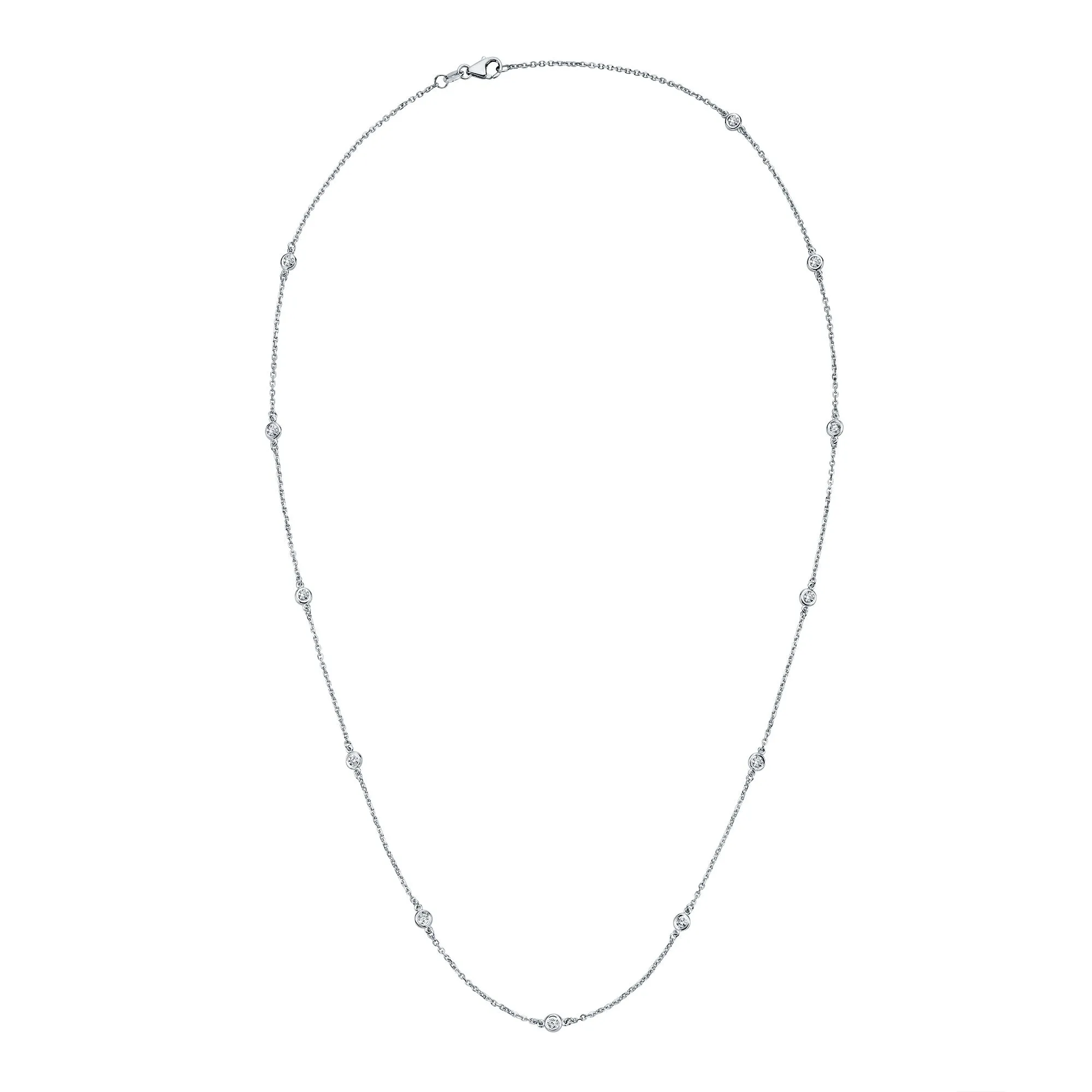 Dots Necklace in White Gold with Diamonds sold by Promise By Effy product image thumbnail 2
