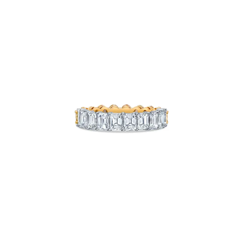 Half & Half Wide Band with Yellow and White Diamonds sold by Promise By Effy