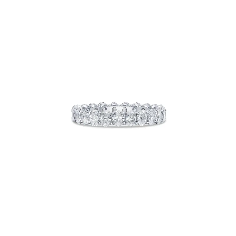 Oval Eternity Slim Band with Lab Diamonds sold by Promise By Effy