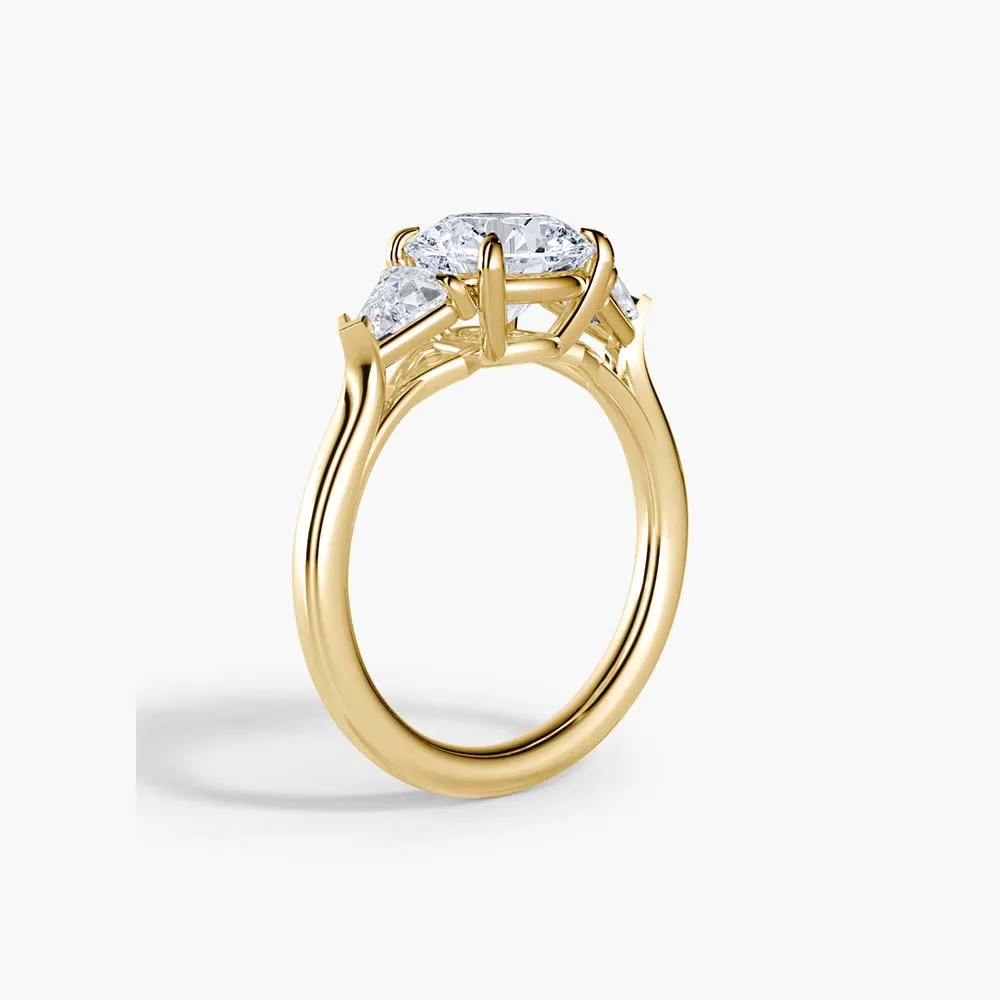 The Calf Head Three Stone Lab Diamond Engagement Ring sold by Promise By Effy product image thumbnail 5