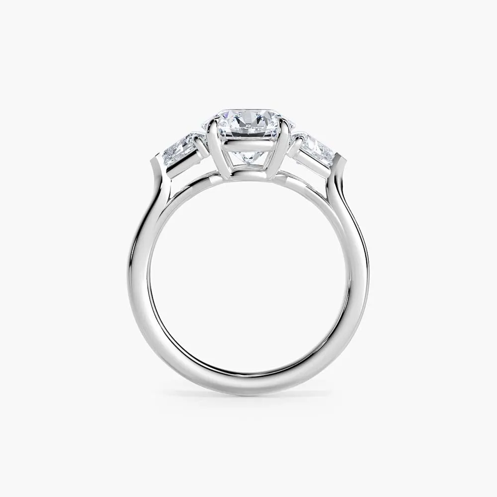 The Calf Head Three Stone Lab Diamond Engagement Ring sold by Promise By Effy product image thumbnail 3