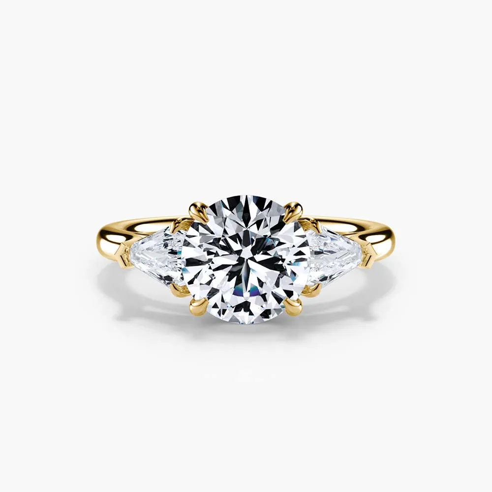 The Calf Head Three Stone Lab Diamond Engagement Ring sold by Promise By Effy product image thumbnail 4