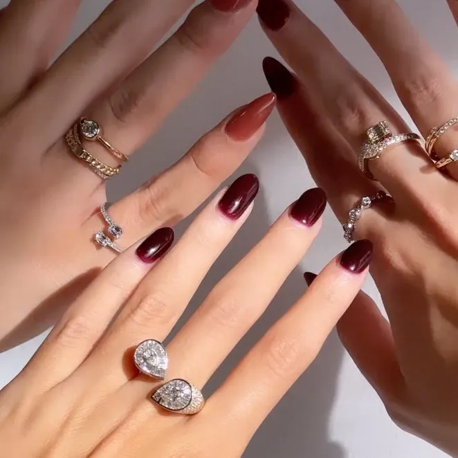 Open Bypass Ring in White Gold with Diamonds sold by Promise By Effy product image thumbnail 2