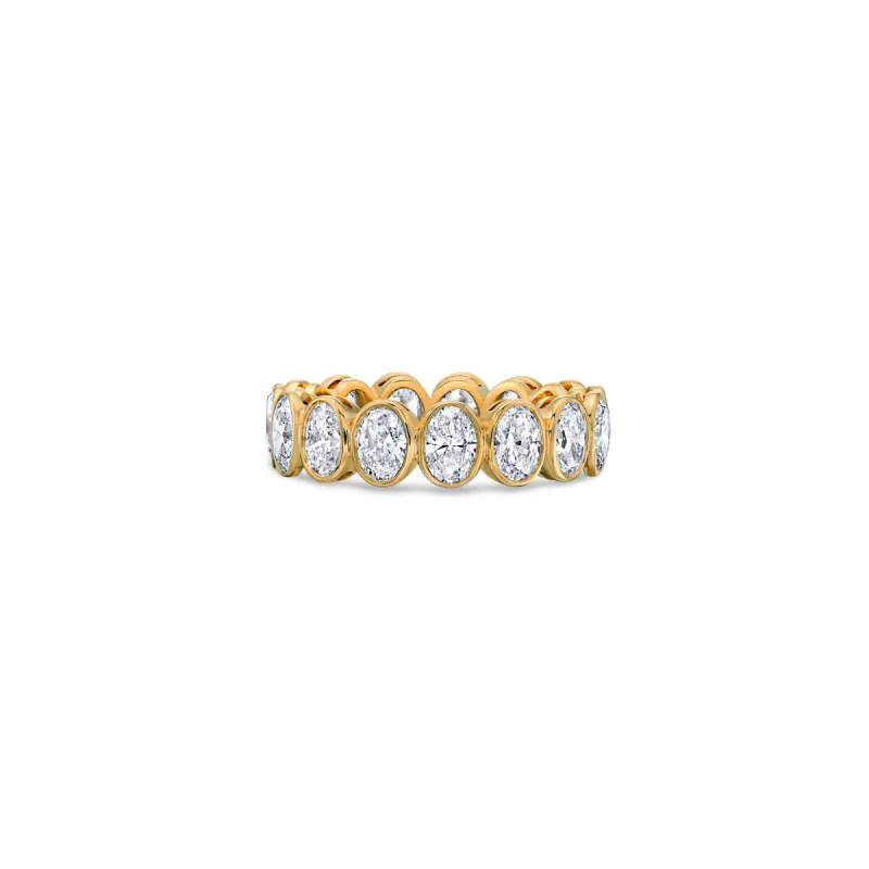 Oval Eternity Wide Band with Lab Diamonds sold by Promise By Effy