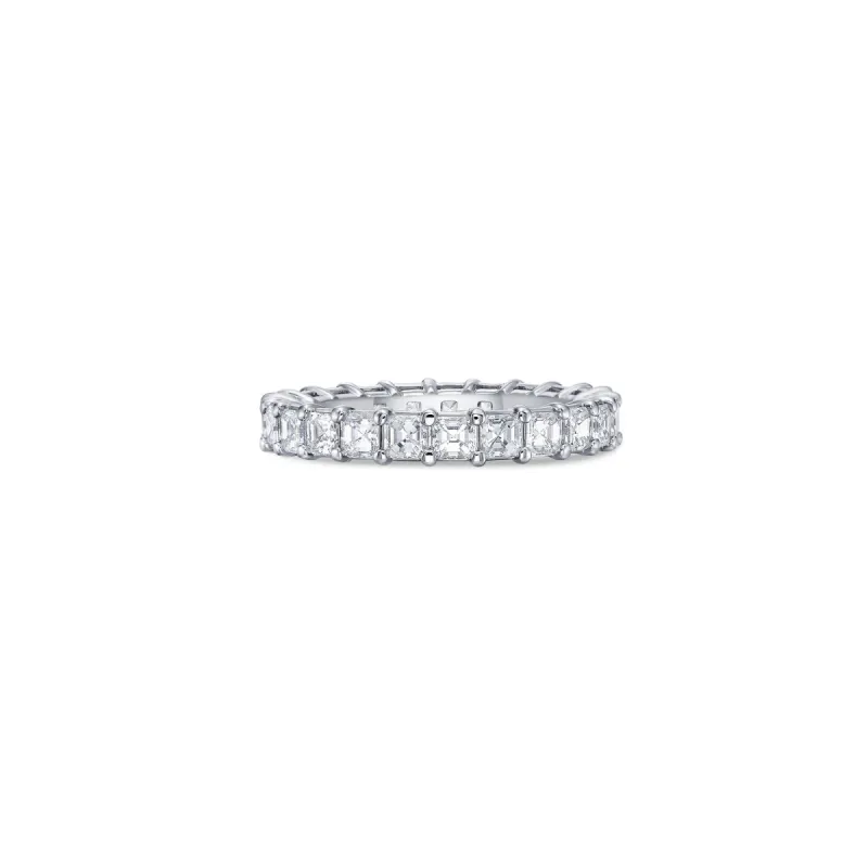 Asscher Eternity Slim Band with Lab Diamonds sold by Promise By Effy