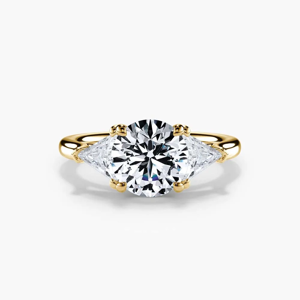 The Triangle Three Stone Lab Diamond Engagement Ring sold by Promise By Effy product image thumbnail 4