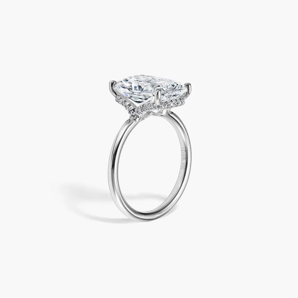 The Hidden Halo Pavé Lab Diamond Engagement Ring sold by Promise By Effy product image thumbnail 2