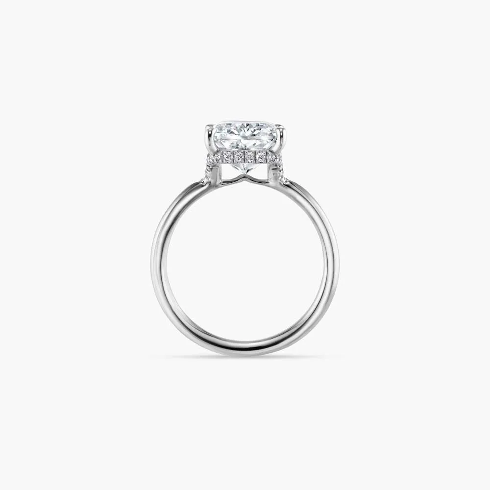 The Hidden Halo Pavé Lab Diamond Engagement Ring sold by Promise By Effy product image thumbnail 3