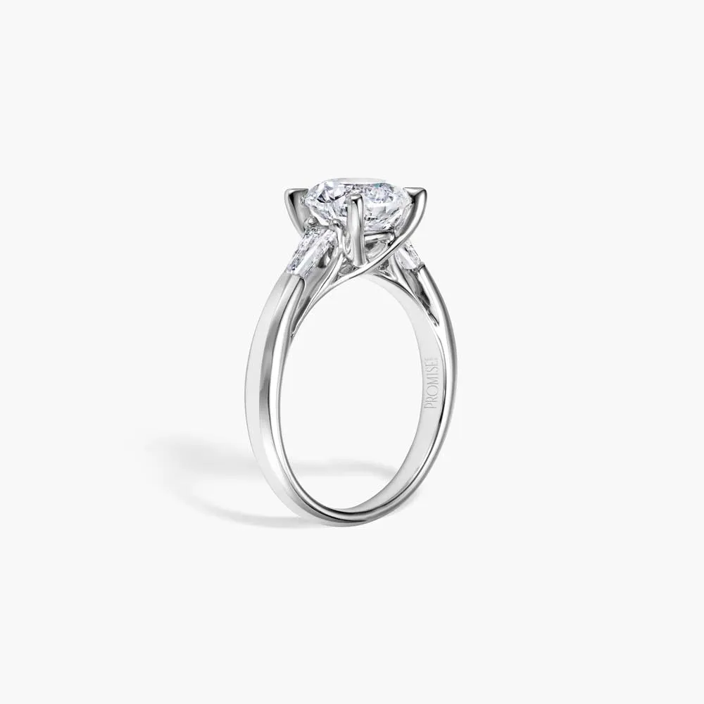 The Three Stone Round Brilliant Lab Diamond Engagement Ring sold by Promise By Effy product image thumbnail 3