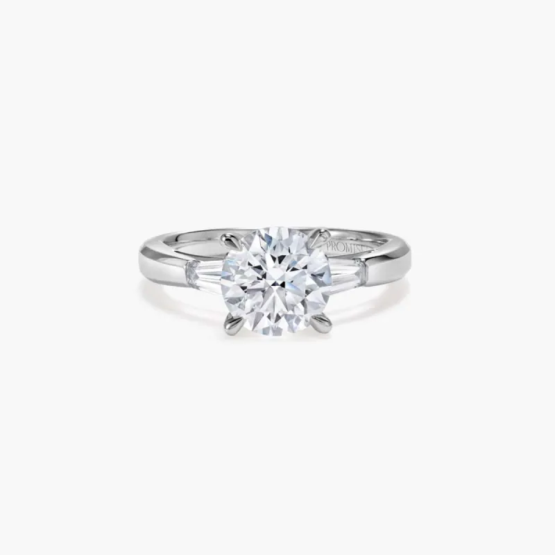 The Three Stone Round Brilliant Lab Diamond Engagement Ring sold by Promise By Effy