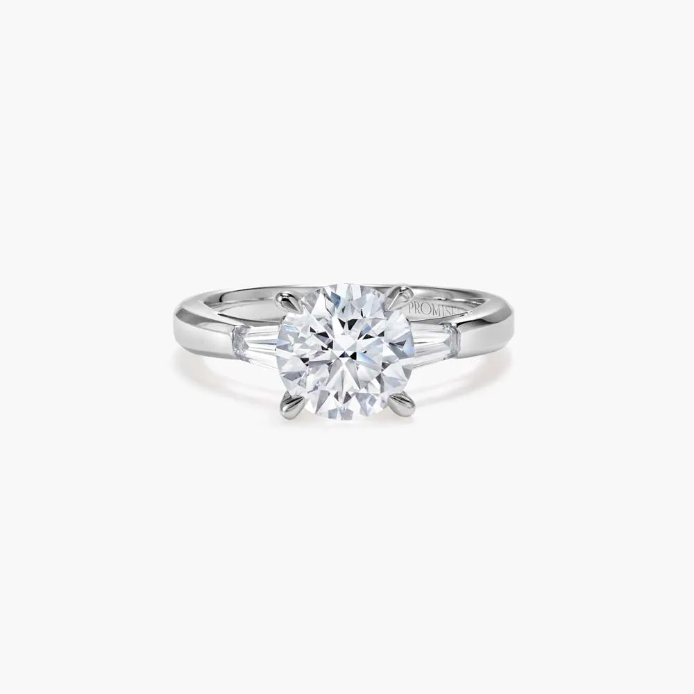 The Three Stone Round Brilliant Lab Diamond Engagement Ring sold by Promise By Effy