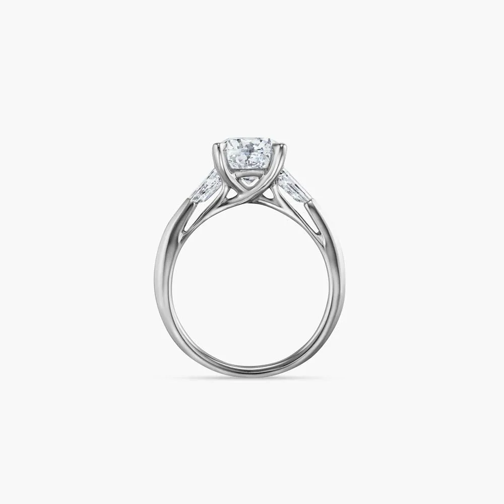 The Three Stone Round Brilliant Lab Diamond Engagement Ring sold by Promise By Effy product image thumbnail 2
