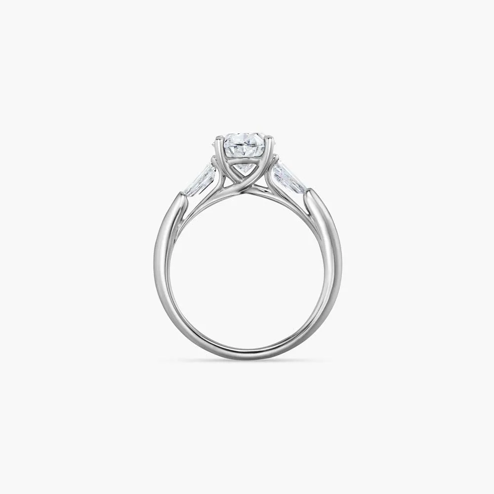 The Three Stone Oval Lab Diamond Engagement Ring sold by Promise By Effy product image thumbnail 3