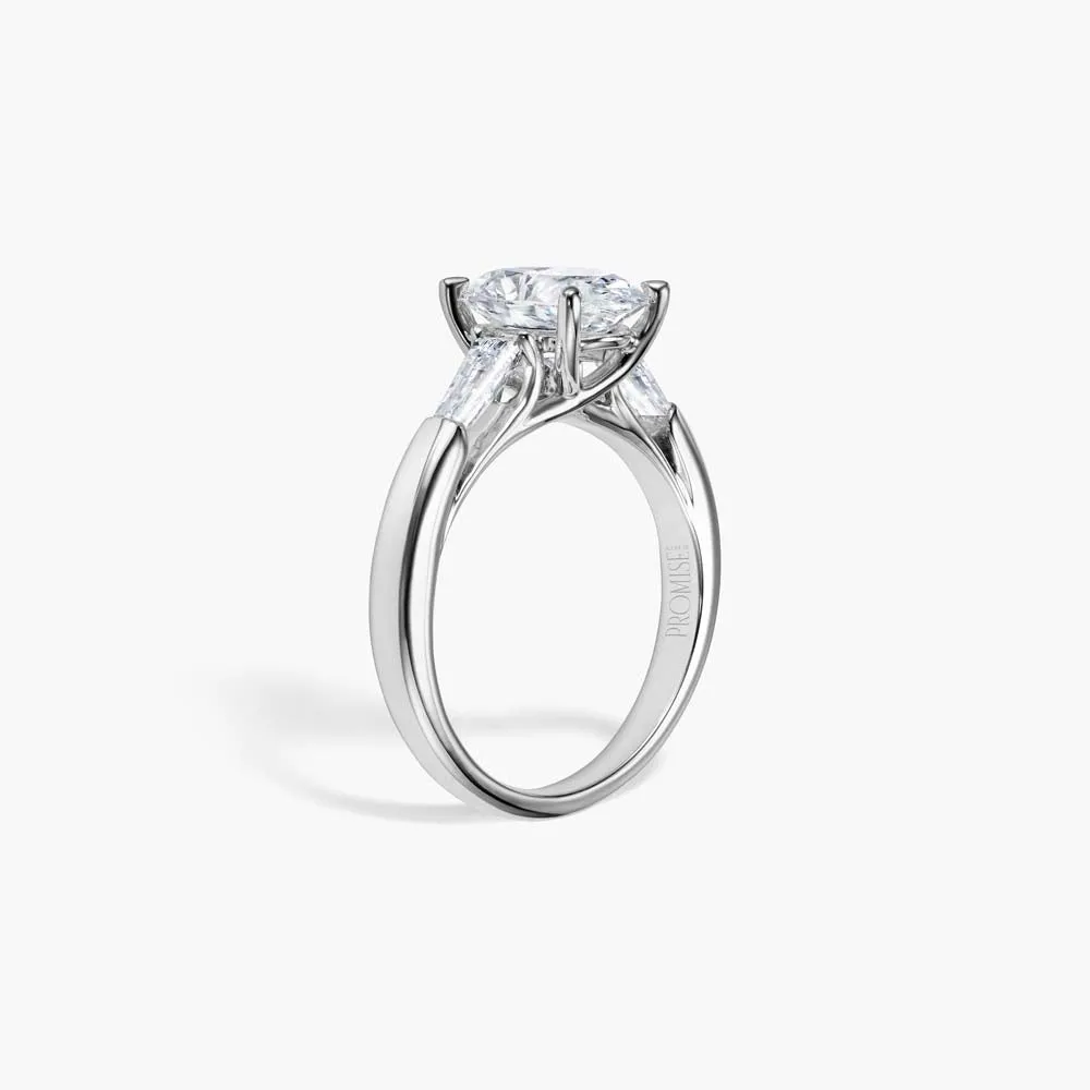 The Three Stone Oval Lab Diamond Engagement Ring sold by Promise By Effy product image thumbnail 2