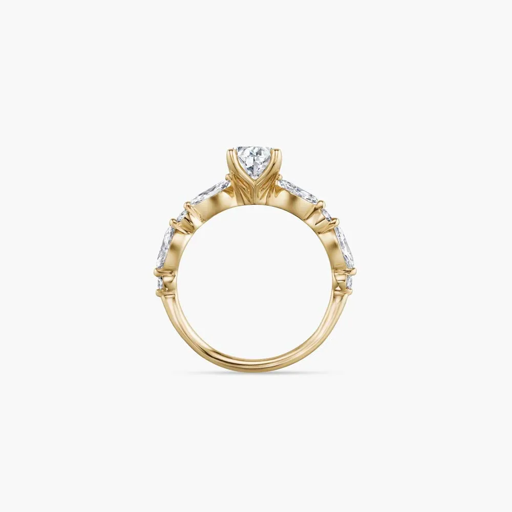 The Side Stone Oval Lab Diamond Engagement Ring sold by Promise By Effy product image thumbnail 2