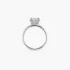 The Hidden Halo Pavé Oval Lab Diamond Engagement Ring sold by Promise By Effy