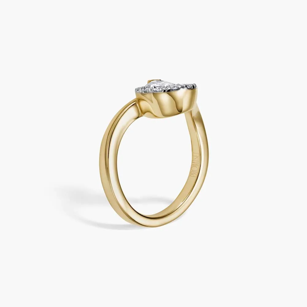 The Unique Angled Lab Diamond Engagement Ring sold by Promise By Effy product image thumbnail 2