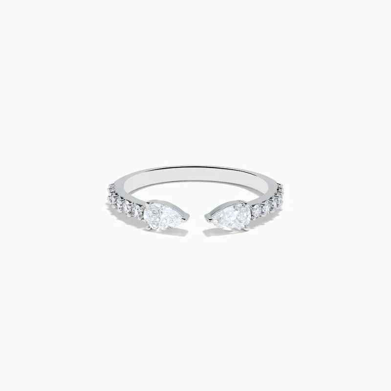 The Two Stone Pavé Ring sold by Promise By Effy