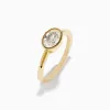 The East West Oval Bezel Ring sold by Promise By Effy