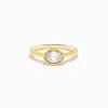 The East West Oval Bezel Ring sold by Promise By Effy