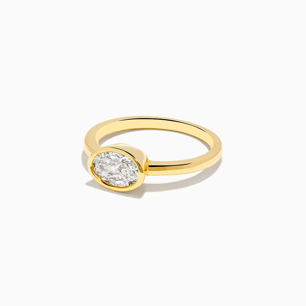 The East West Oval Bezel Ring sold by Promise By Effy product image thumbnail 2