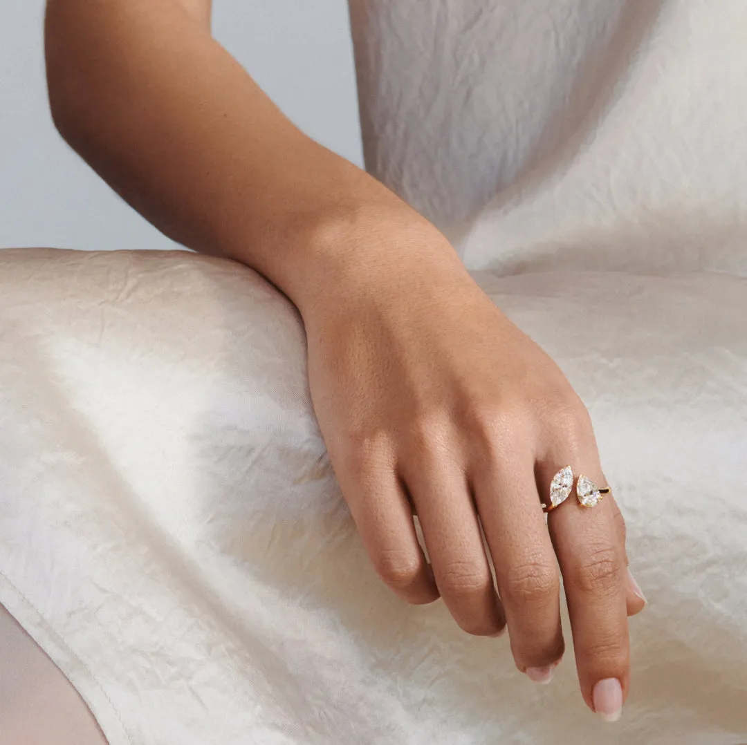 The Tilted Toi et Moi Ring sold by Promise By Effy product image thumbnail 2