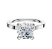 14K White Gold 4 Prong Classic Flat 2.0mm Engagement Ring sold by Promise By Effy