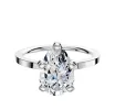 14K White Gold 4 Prong Classic Flat 1.5mm Engagement Ring sold by Promise By Effy