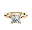 18K Yellow Gold 4 Prong Cathedral Dome 2.0mm Engagement Ring sold by Promise By Effy