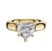 14K Yellow Gold 4 Prong Basket Cathedral Dome 4.0mm Engagement Ring sold by Promise By Effy