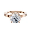 14K Rose Gold 4 Prong Collar Classic Flat 2.0mm Engagement Ring sold by Promise By Effy