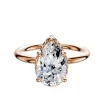 14K Rose Gold 4 Prong Collar Classic Dome 2.0mm Engagement Ring sold by Promise By Effy