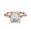 14K Rose Gold 4 Prong Collar Cathedral Dome 2.0mm Engagement Ring sold by Promise By Effy