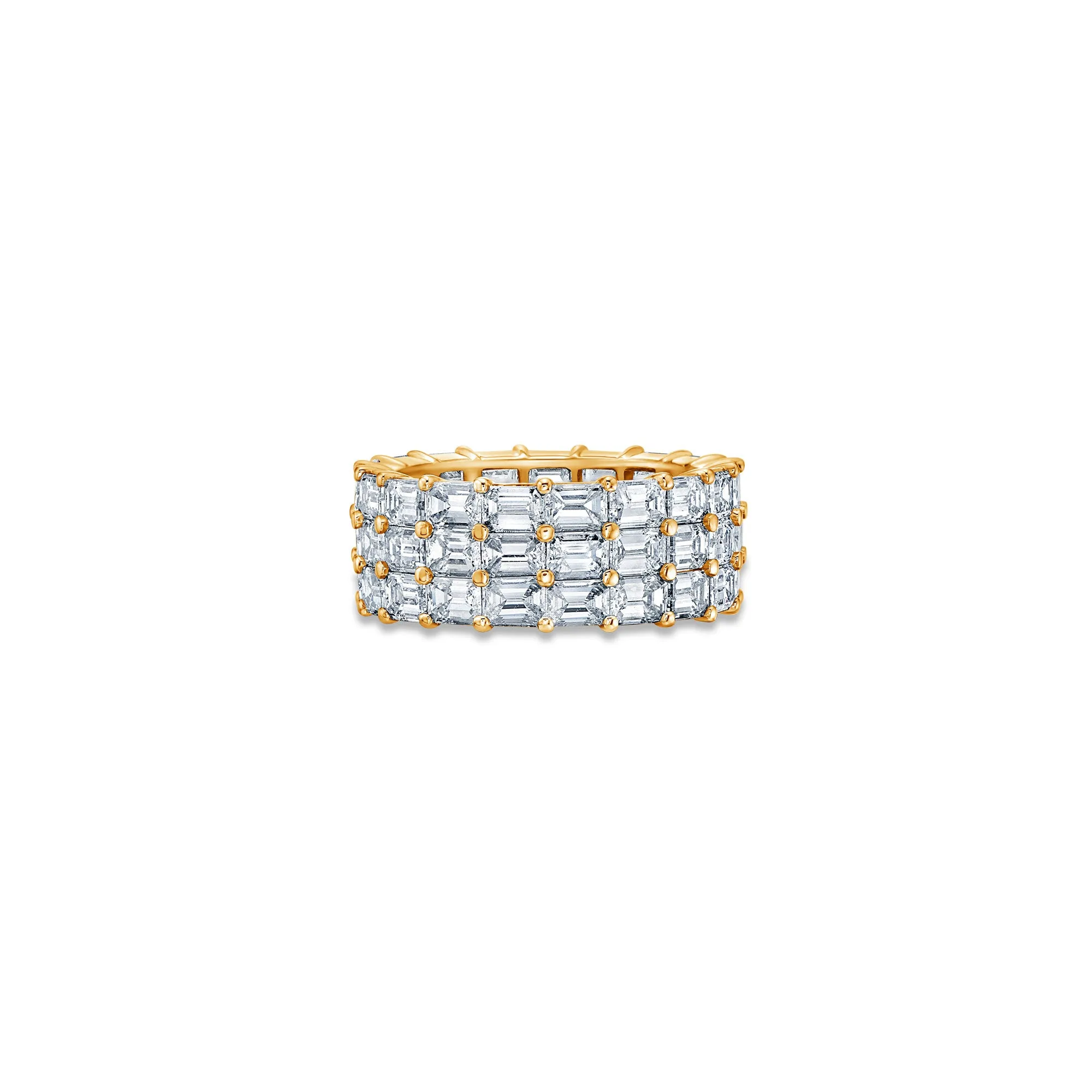 Three Row Eternity Band with Emerald Cut Lab Diamonds sold by Promise By Effy product image thumbnail 4