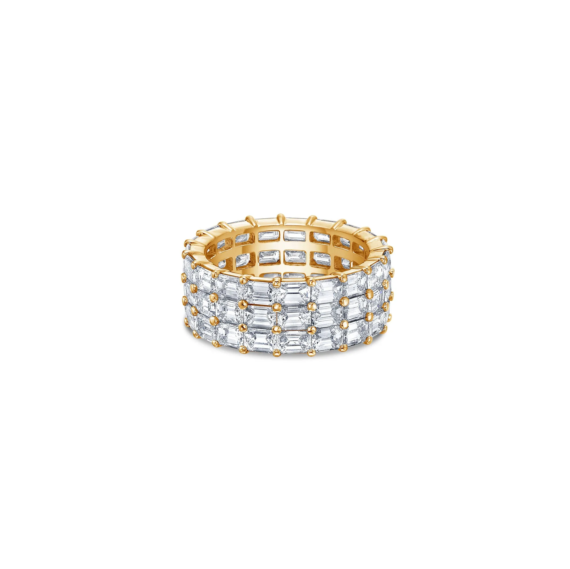 Three Row Eternity Band with Emerald Cut Lab Diamonds sold by Promise By Effy product image thumbnail 5