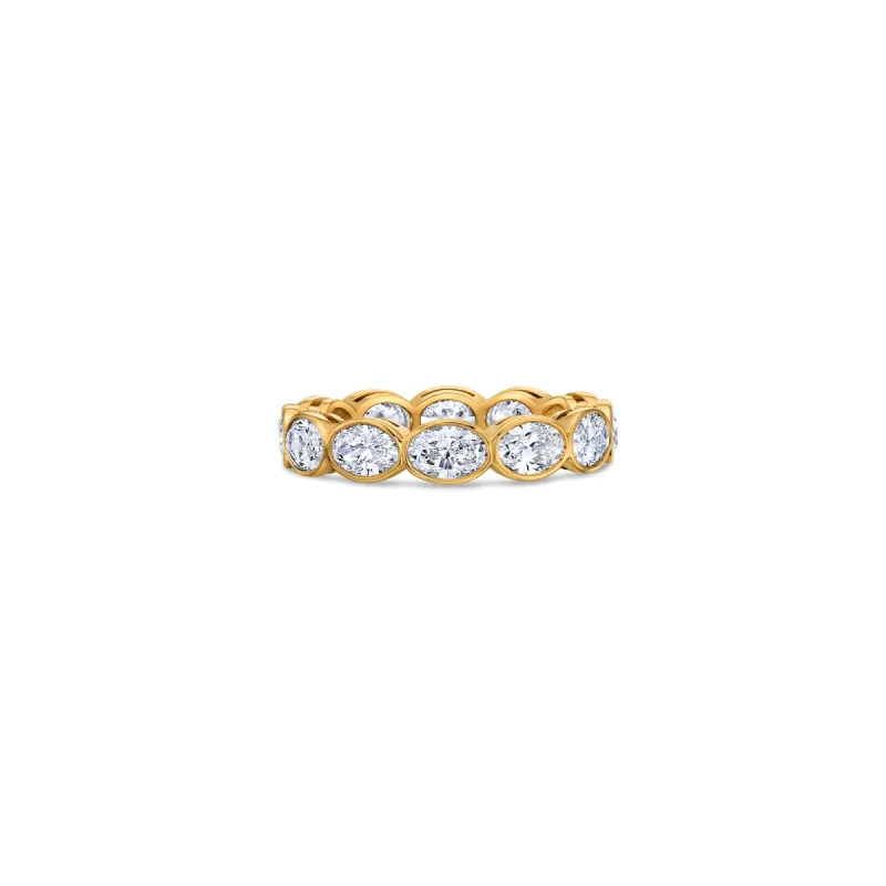 Oval Bezel Eternity Band with Lab Diamonds sold by Promise By Effy