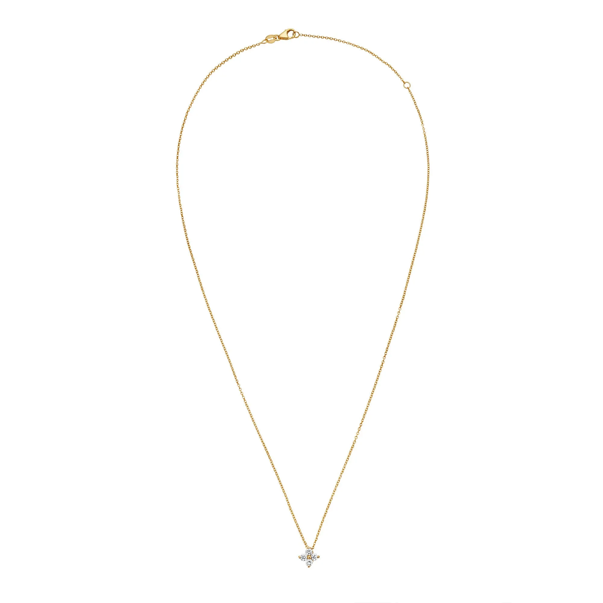 Quad Dot Necklace in Yellow Gold with Diamonds sold by Promise By Effy product image thumbnail 2