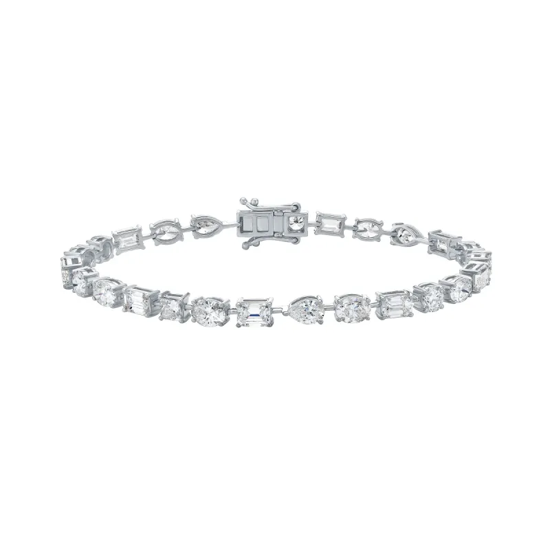 Ensemble Two Bracelet with Mixed Shape Lab Diamonds sold by Promise By Effy