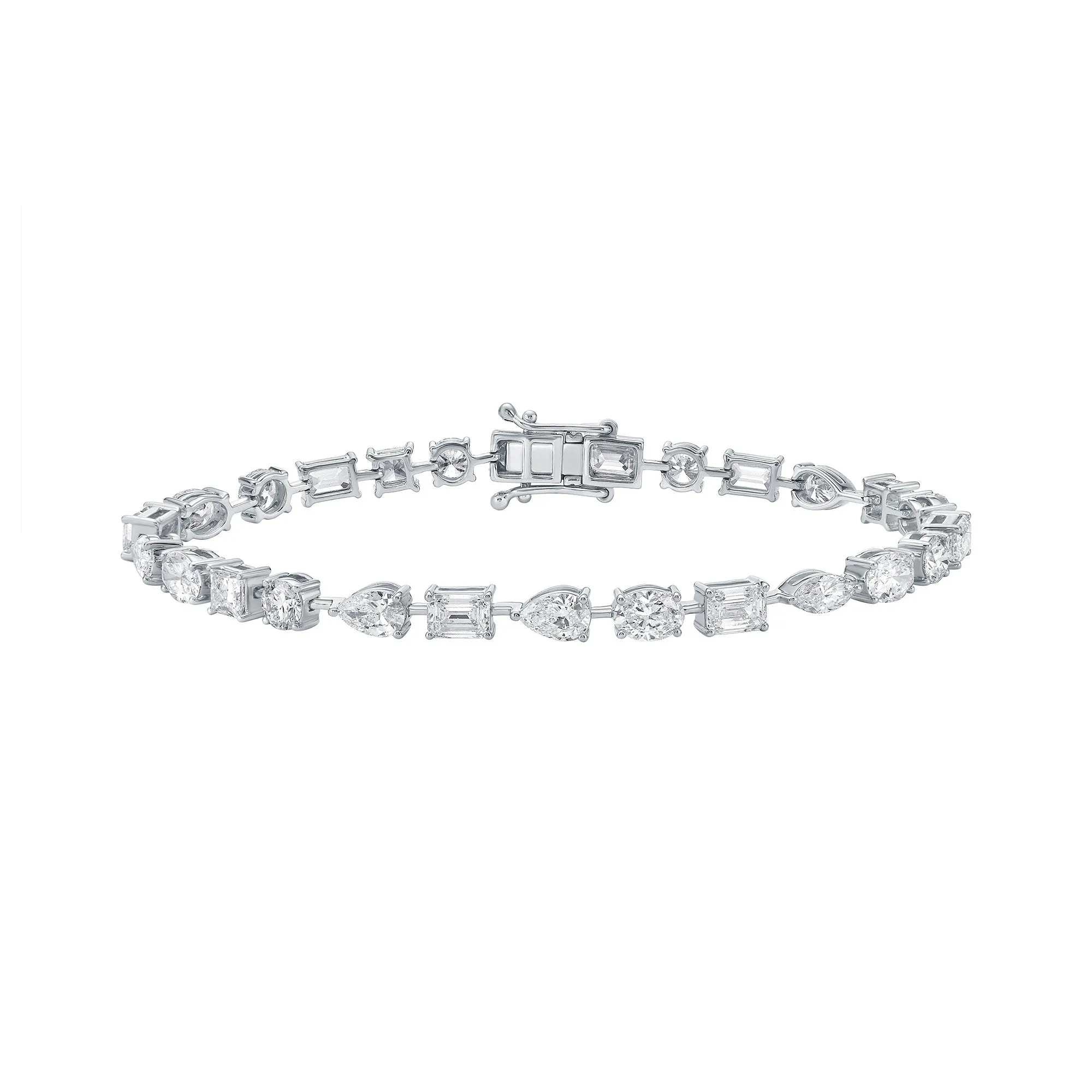 Ensemble Four Tennis Bracelet with Mixed Shape Lab Diamonds sold by Promise By Effy